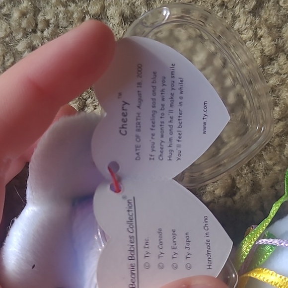 Vintage Beanie Babies Cherry the Bear 2000 - Picture 5 of 5